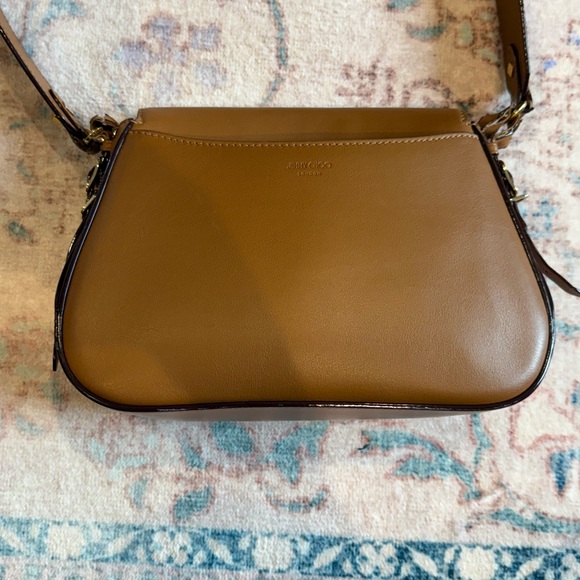 Jimmy Choo Tan Leather Shoulder Bag - Picture 9 of 16